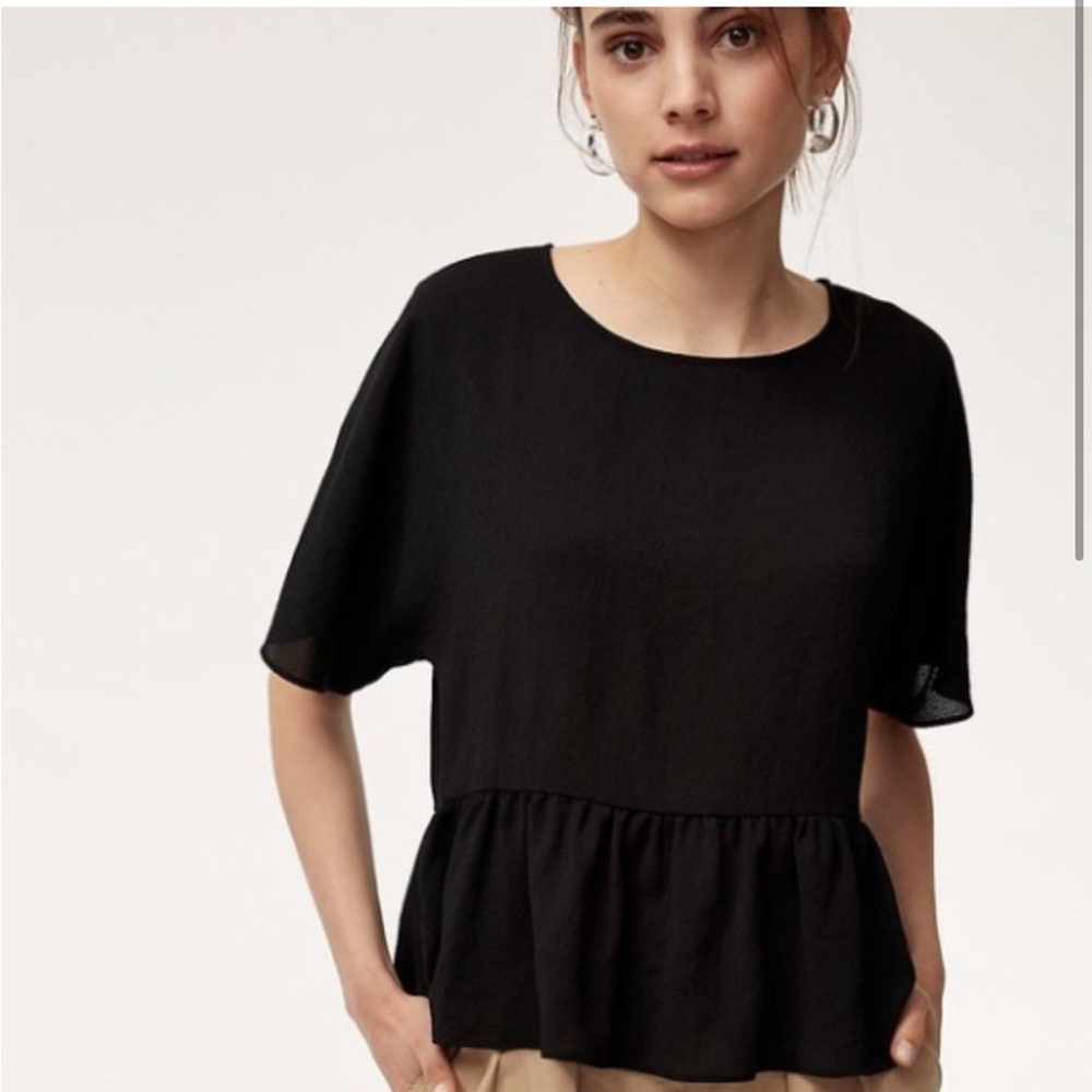 Wilfred by Aritzia Macee Peplum Top